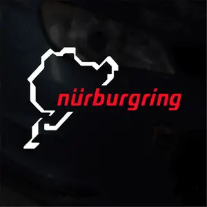 Classic DesignCar Stickers The Racing Track Nurburgring Sticker  Car Deca CarWaterproof Auto Sunscreen  Car-Sticker KK