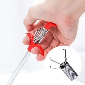 Sewer Unclogger - 4 Claw Toilet Unclog Tool, Plumbing Grabber Stick | Drain Hose Unclogging Pickup Stick, Drain Reaching Assist Tool, Drain Clog Remover for Bathroom Kitchen Bathtub