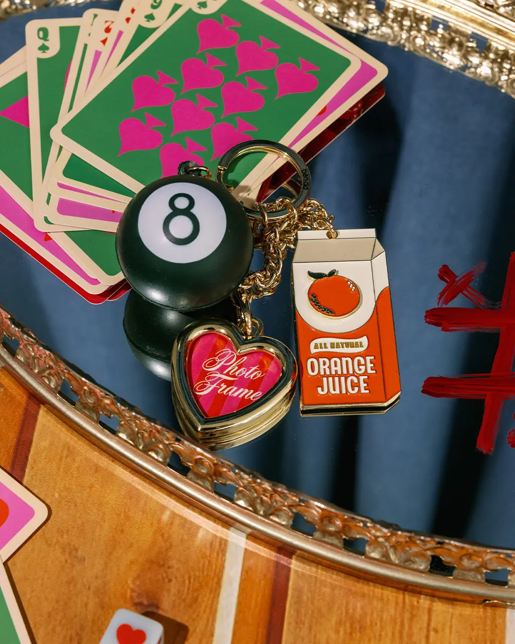Fidget Keychain - Orange Juice