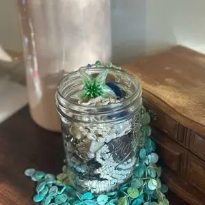 Mermaid & Ocean Jewelry Jar