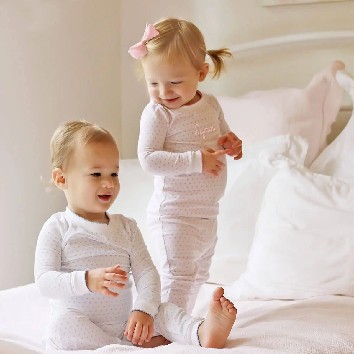 Polka Dot Pajamas for Baby Boys and Girls - Soft and Comfortable Kids PJs