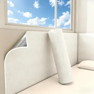 Peel-And-Stick Wallpaper (197 Inches X 19.7 Inches), White Self-Adhesive Decorative Contact Paper, Waterproof Type, Plastic Rollfor Wall Panels, Suitable For Bedrooms