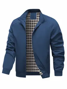 Casual Jacket, Men's Jacket, Jacket, New Trendy Spring and Autumn Jacket, Sports Apparel, Men's Clothing, Men's Stand Collar Casual Jacket