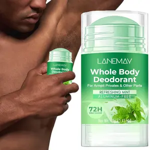 Full Body Deodorant Balm, 72-Hour Odor Control, Aluminum-Free Gentle Formula, Moisture, Mint Fresh Scent, Unisex, Underarm & Intimate Areas Safe