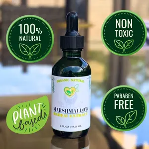 Marshmallow Root & Leaf Extract - Alcohol-Free (2oz) | Soothing Gut & Calming Support | Organic Liquid Herbal Supplement