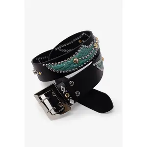 mnml Vintage Faux Python Belt