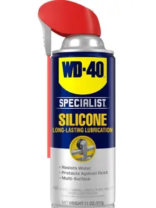 WD-40 Specialist Silicone Lubrcant with SMART STRAW SPRAYS 2 WAYS, 11 OZ