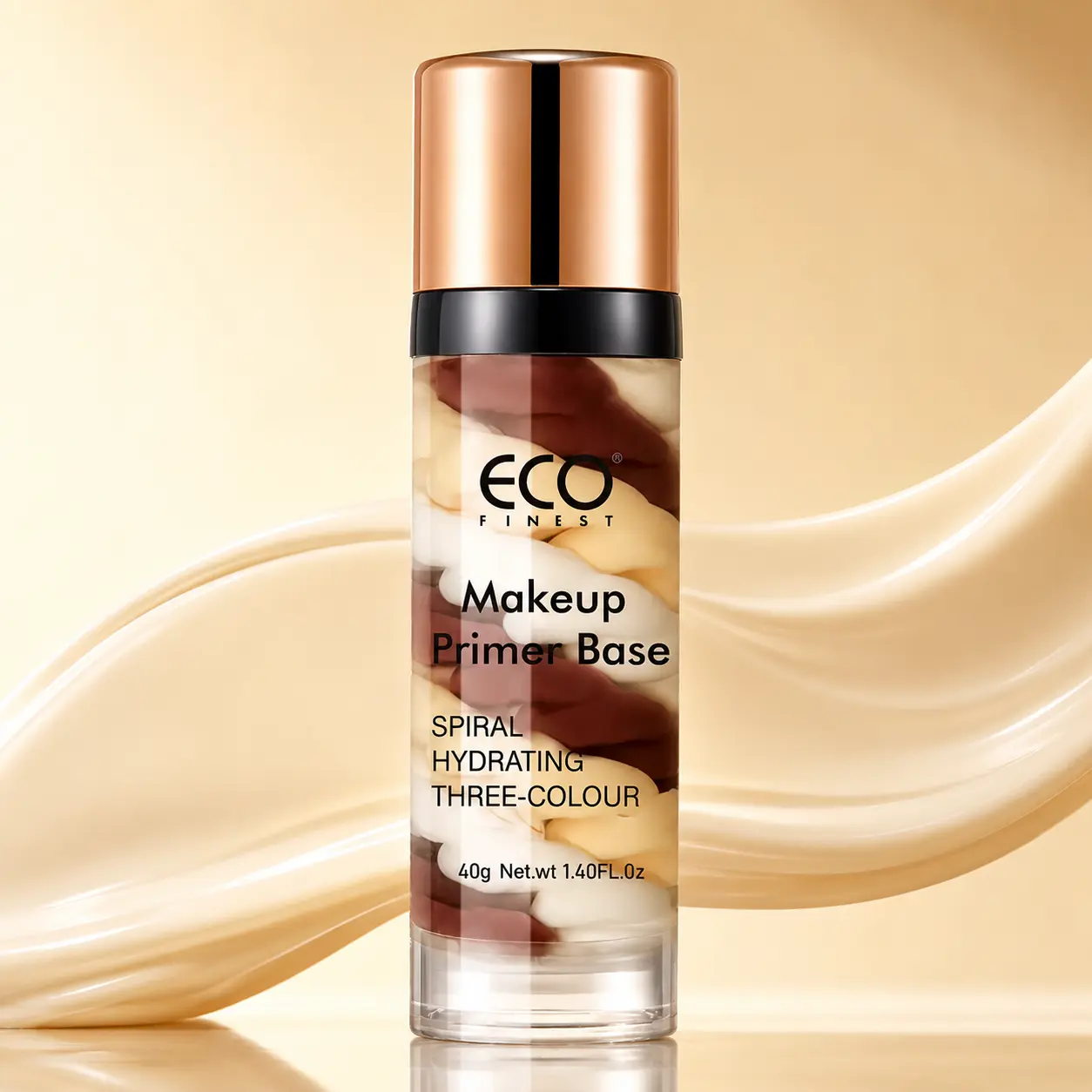 ECO FINEST 3-in-1 Face Primer SPF 50 - Waterproof Sunscreen Isolation Cream, Hydrating Moisturizer, Oil Control, Skin Tone Correcting, Smooth Flawless Radiance Cosmetic Makeup Base, 40g, Daily Matte Foundation