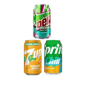 Summer Edition Soda Bundle of 3- Mountain Dew Dragonfruit, 7 Up Endless Summer Mandarin Orange, & Sprite Chill Mango Citrus