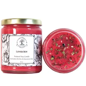 Lover Boy Soy Candle for Personal Charm, Attraction and Drawing Love