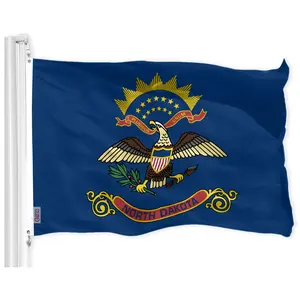 North Dakota State Flag 150D Printed Polyester 3x5 Ft