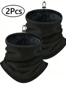 2 Packs Winter Neck Gaiter - Thick Fleece Windproof Design for Cold Weather Face & Neck Protection