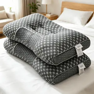 【Summer Deals】UFIST Cervical Pillow 2-Pack, Orthopedic Pillow for Side, Back, and Stomach Sleepers, Polyester Fiber Neck Support Pillow, Ergonomic Contour Sleeping Pillow outdoorfun summervibes