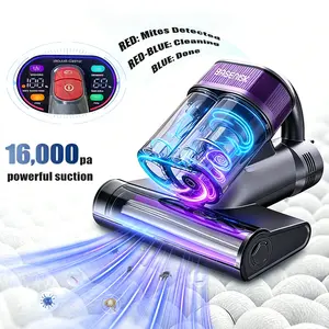 BASENISK Mattress Vacuum Cleaner for Dust Mite Removal, Bed Vacuum with 16Kpa Powerful Suction & UV-C Light & Hot Air, Handheld Vacuum, HEPA Filter & Aroma Tablet, Deep Clean for Bed, Couch, Carpet, Gifts for Sensitive Folk, Lightweight, #SummerVibes
