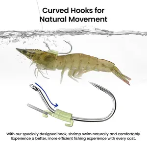 Glow‑Attract Luminous Shrimp Hook