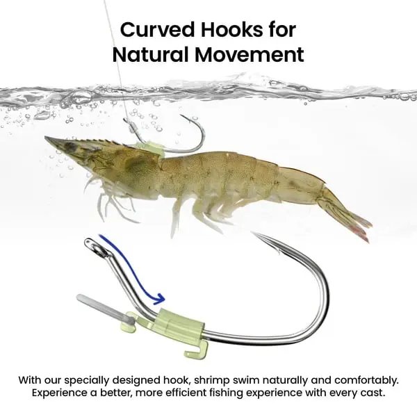 Glow‑Attract Luminous Shrimp Hook