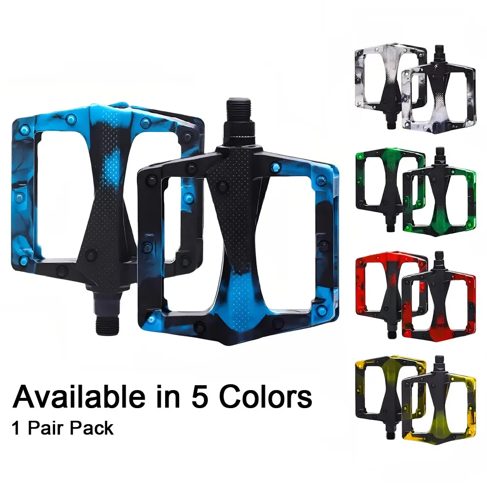 Bicycle Pedals, Universal Bicycle Pedals with Rolling Bearing, BMX Pedals, Lightweight Large Surface Design, 1 Pair Pack, 5 Colors Available, BMX Bike Accessories
