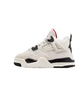 Nike Air Jordan 4 Retro 'Flight Club' Toddler Perfect Baby Shoes Trendy Sneakers Little Kids Lightweight Durable Rubber Outsole
