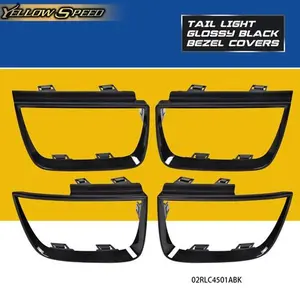 Fit For 2010-2013 Chevy Camaro LT LS SS Set Of 4 Tail Light Bezel Covers Black