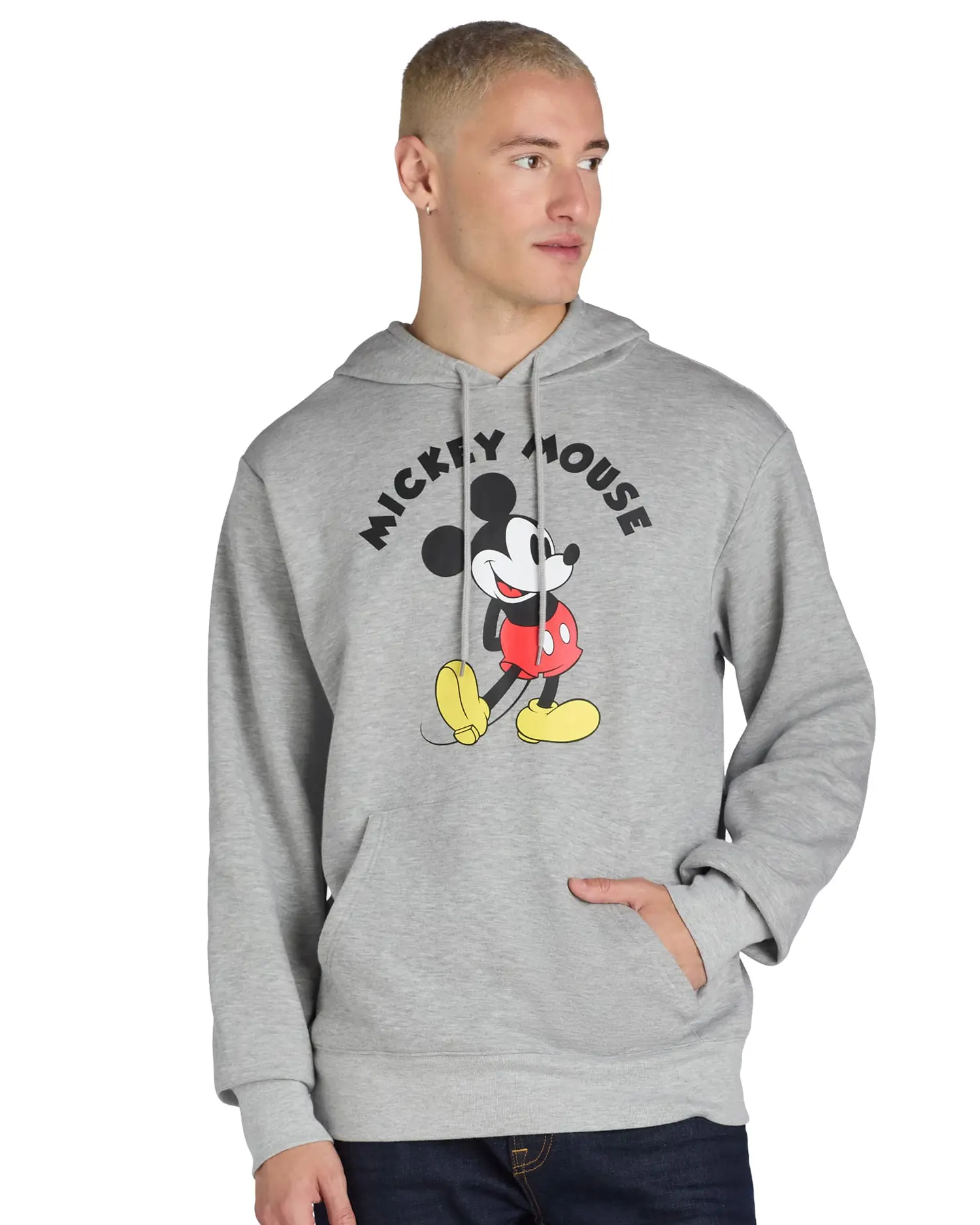 Men's Pullover Hoodie, Classic Cartoon Character Graphic Tops in a Soft Cotton Blend Fleece with a Kangaroo Pocket and Ribbed Cuffs, Menswear, Sweatshirts, Fabric, Hem, Breathable, Long Sleeve