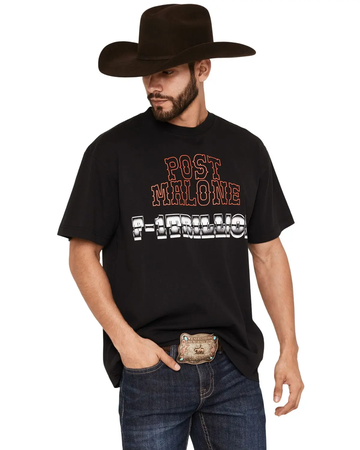 Post Malone Men's Men'S F-1 Trillion Short Sleeve Graphic T-Shirt - 36882080