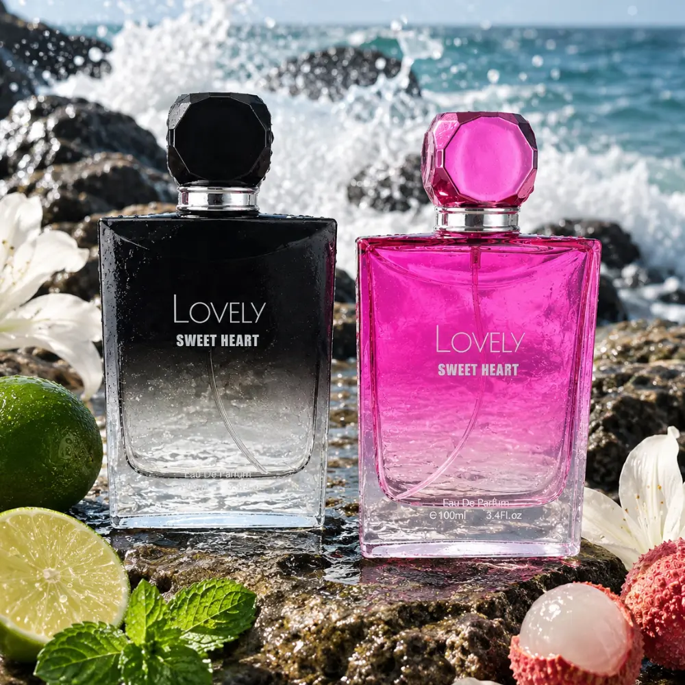 His & Hers Fragrance Sets (Adults' 100ml Liquid) | Men's Fresh-Spicy Woody Cologne, Women's Lychee-Peach Floral Amber Perfume | Long-Lasting Daily Wear, Gift-Ready Fragrance, Set Pair, Fruity, Wood, 1Pack Men's Perfume, Set Pair Pack