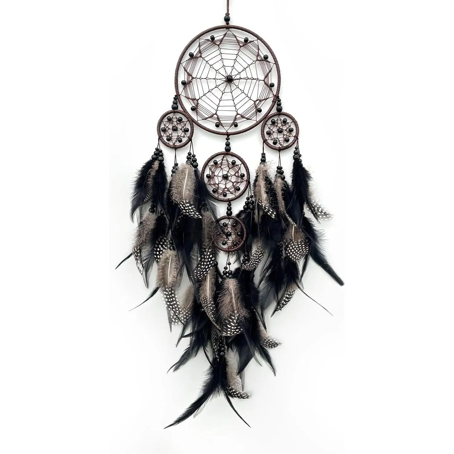 Black Dream Catchers wall hangings Room Decor,Large Dream Catcher for Adults,Handmade Boho Dreamcatcher for Home Decor Turquoise Hanging Ornament for Living Room Dorm Decor Hippie Gifts