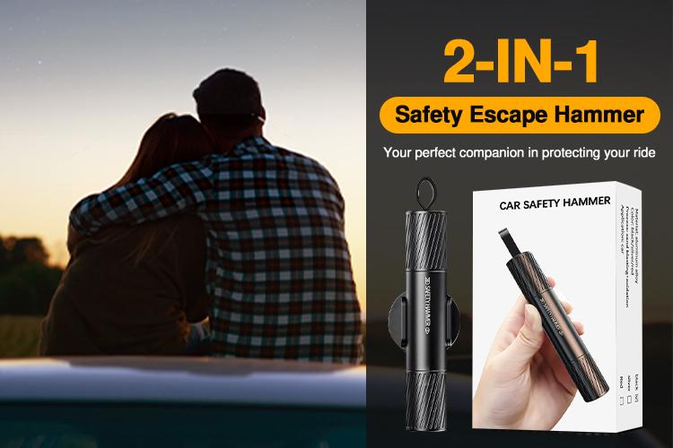 2-in-1 Car Accessories, Rapid Escape, Emergency Rescue Tool for Auto Accidents.