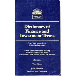 USED-Dictionary of Finance and Investment Terms (Barron's Financial Guides) by Downes, John (Paperback)