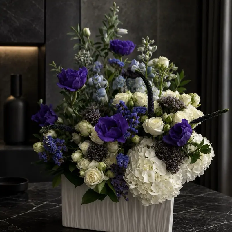 Blue Serenity Garden Arrangement