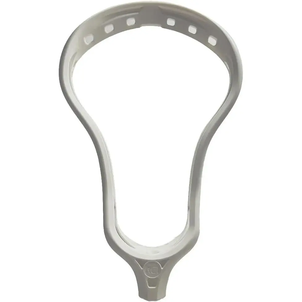 Elite Lacrosse Head - White, Unstrung - Relax Collections Men's Lacrosse Stick with Attack Shaft