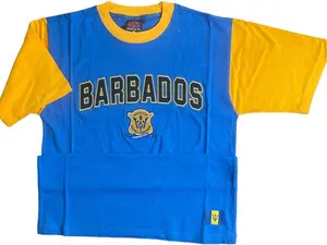 Barbados Embroidered Premium Quality T-Shirt New with tags All sizes available, modern & sporty style.
