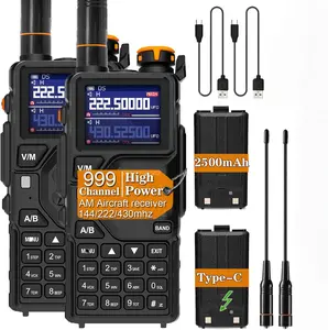 BAOFENG K5PLUS 10W (Upgrad of UV-5R) Ham Radio Walkie Talkie, Long Range Two Way Radio for Camping & Emergency, USB-C Charging with NOAA Weather Alert