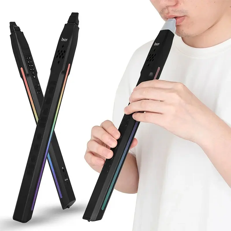 IRIN Electric Blowpipe Imitation Flute Clarinet Various Sounds S55  Mini Handheld Electric Wind Saxophone Wind Instrument