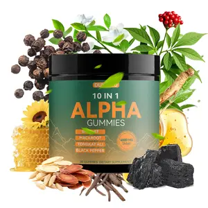 Alpha 10-in-1 Shilajit Gummies | Energy, Stamina and Focus | Ashwagandha, Tongkat Ali, Maca Zero Sugar
