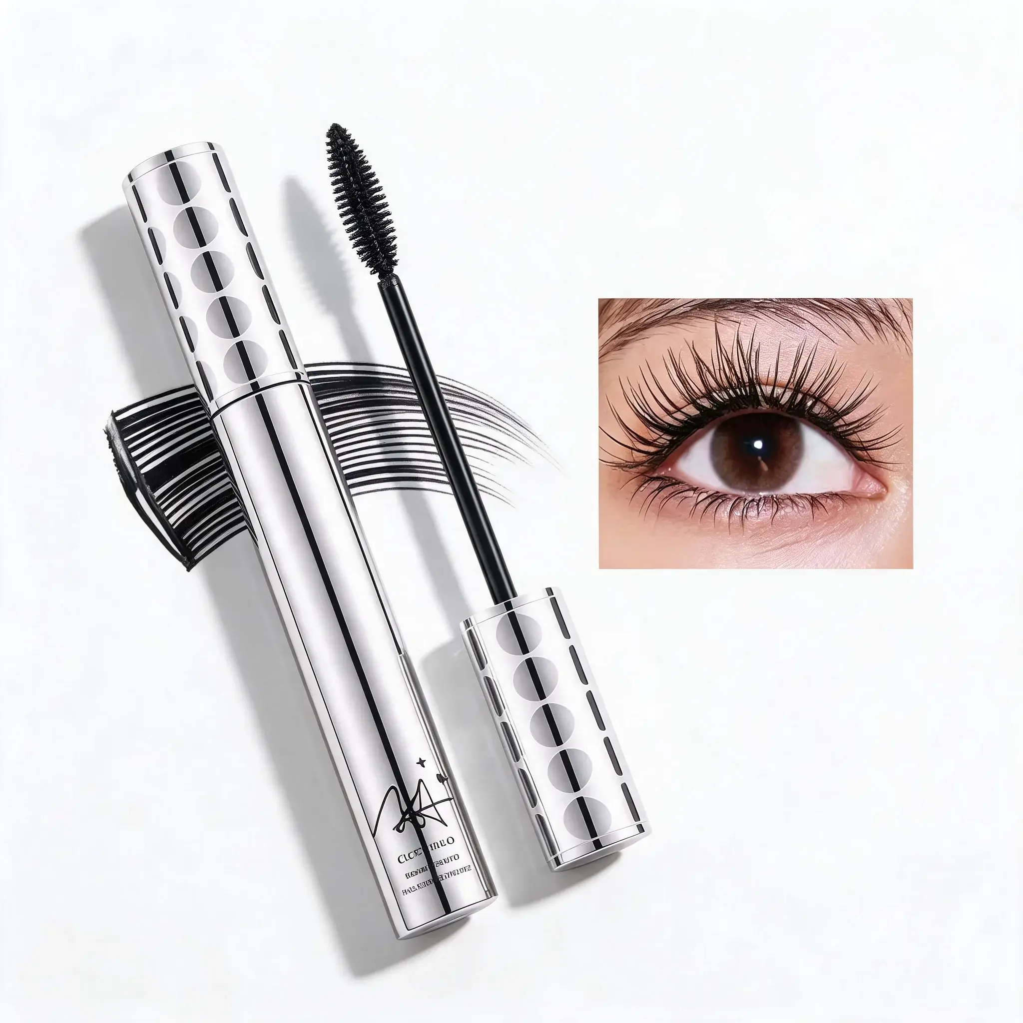 Smudge Proof Waterproof Mascara, Long Lasting Eye Makeup, Creates Voluminous & Separated Lashes for Daily Use