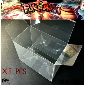 5 PCS Booster Box Plastic Protector Case  5pc - Best Clear Protective Display