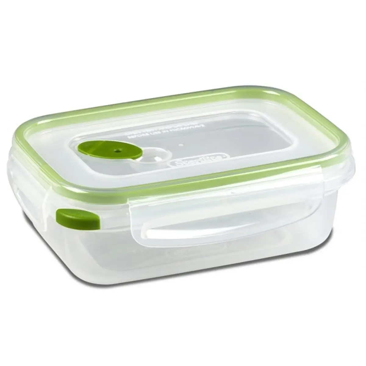 Sterilite Ultra-Seal Rectangle Pet Food Container with Color-Coded Lid, Clinton SC Model, 3.1 Cups Capacity, Microwave-Safe, Steam Vent