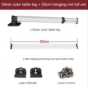 RV Accessories Board Detachable Adjustable Folding Table Leg RV Exterior Aluminum Alloy Table Leg Camper Expansion Bracket Does not apply