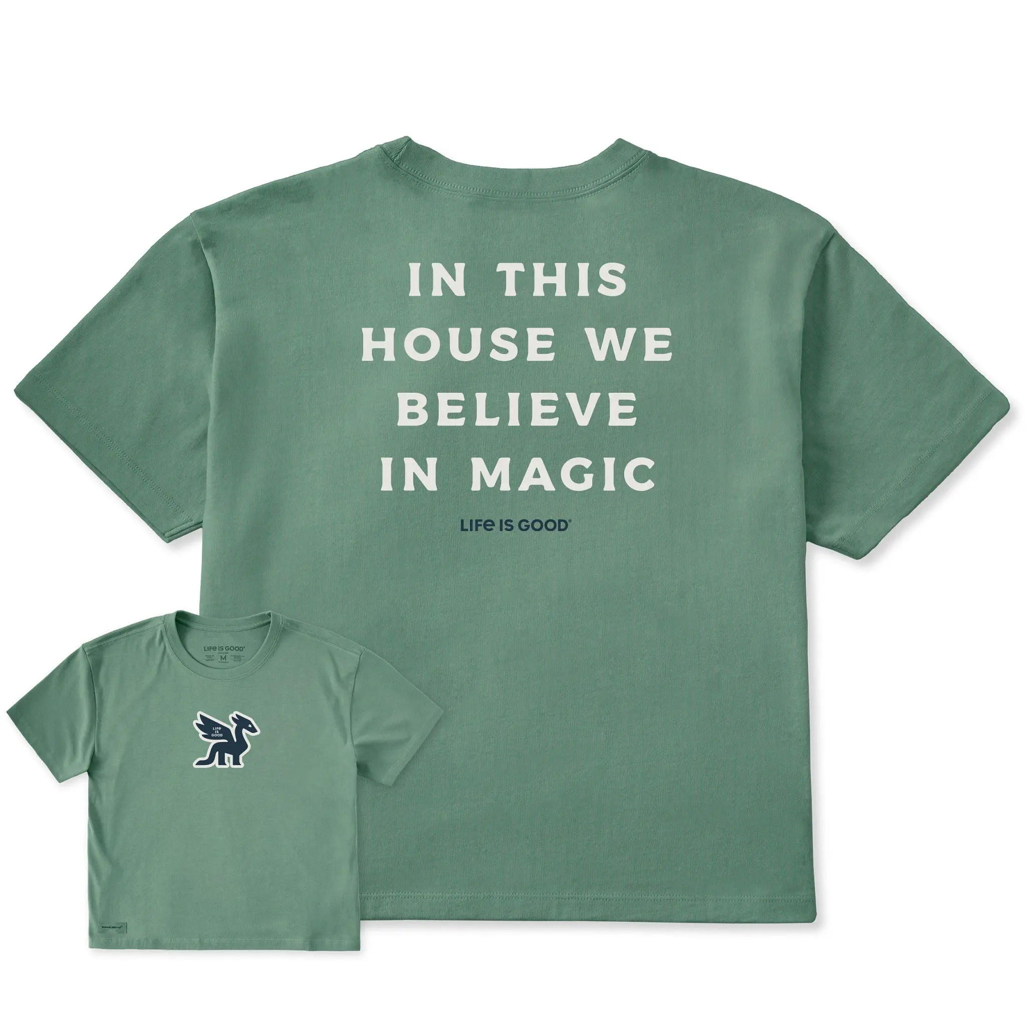 Women's LIG Dragon Believe in Magic Short Sleeve Crusher Boxy Tee