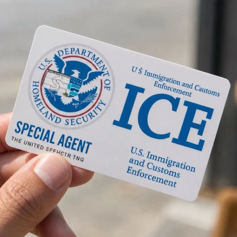 Funny ICE Badge Debit Card Skin Sticker 2 Pack Vinyl Credit Card Cover