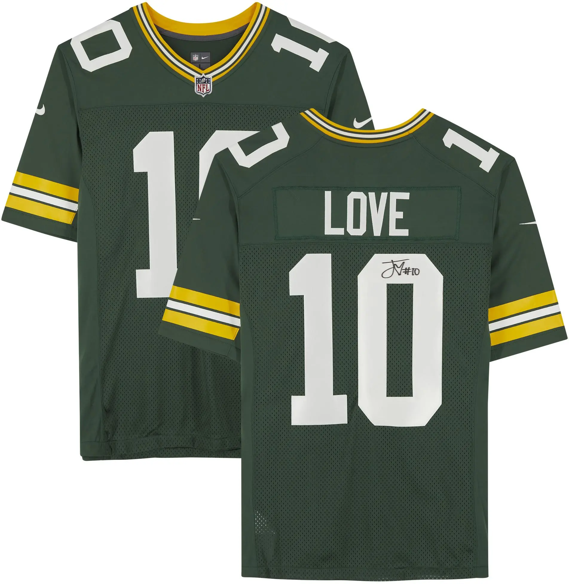Jordan Love Green Bay Packers Autographed Green Nike Limited Jersey - Fanatics Authentic Certified