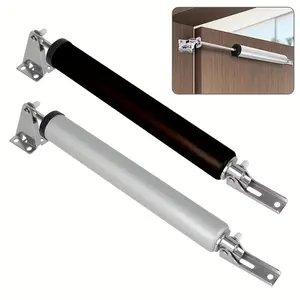 2 Pcs Heavy-Duty Door Closers, Door Hardware Tool - Wind-Resistant, Adjustable Speed, Polished Metal Finish, Secure Home Safety with Touch & Remote Control