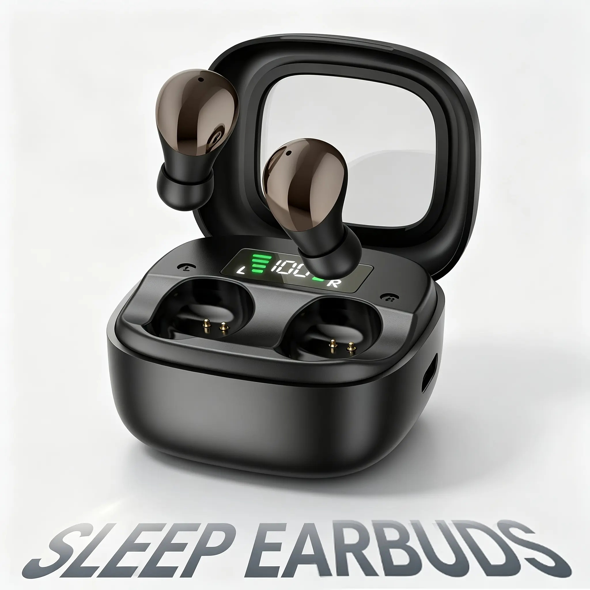 TEMPOMIND Mini Chargeable Wireless Bluetooth Earbuds - Compact In-Ear Audio Earphones Suitable for Sleep and Work Use