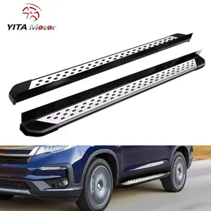 YITAMOTOR Running Boards Compatible with 2016-2022 Honda Pilot SUV Aluminum Side Step Nerf Bars Step Rails Sport Utility 4-Door Truck Pickup Rock Panel Off Road Exterior Accessories, Black