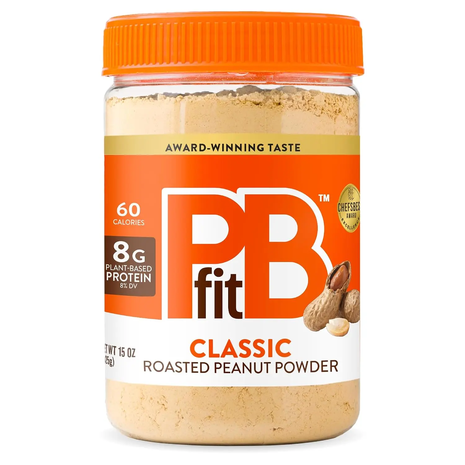 PBfit 30 Ounce Peanut Butter Powder Chocolate Flavor, Cocoa Powdered Peanut Butter Spread From Real Roasted Peanuts and Cocoa, 6g of Protein 7% DV, Gluten-Free, 70 Calories, 88% Less Fat (Pack of 1)