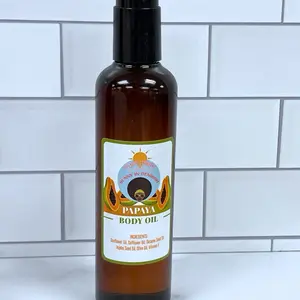 Papaya Body Oil 8oz Moisturizer - Sunflower Favorite for Skin Repair