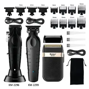 Kome Hair Trimmer Set Km-2296 Km-2299, Men's Electric Barber Clippers Set Hair Clipper Professional Hair Cutting Kit, Electric Razor Set Gift