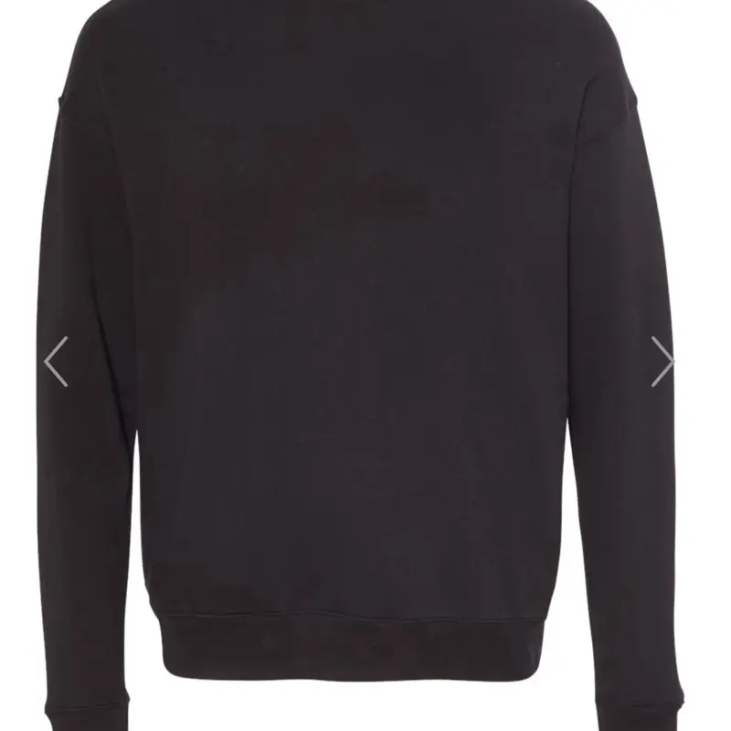 Bella canvas black on black career embroidered sweatshirt