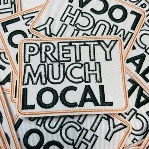 3" Pretty Much Local -  Embroidered Hat Patch